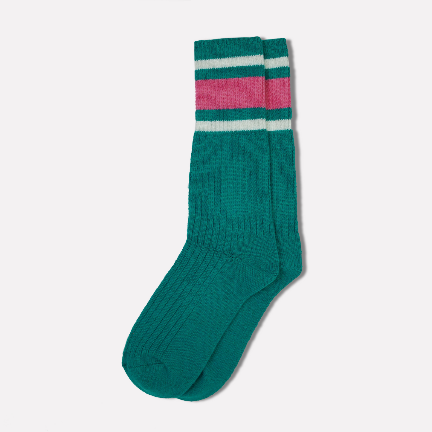 Striped Socks in Green