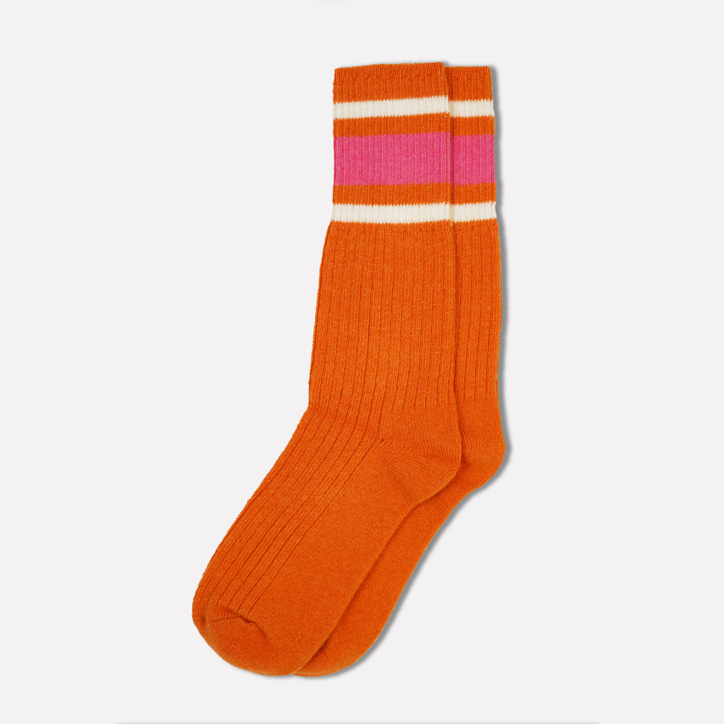 Striped Socks in Orange