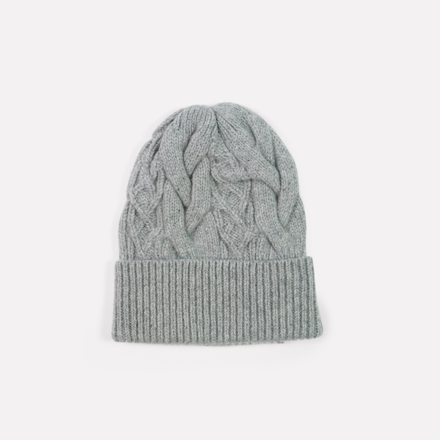 Cable Hat in Grey